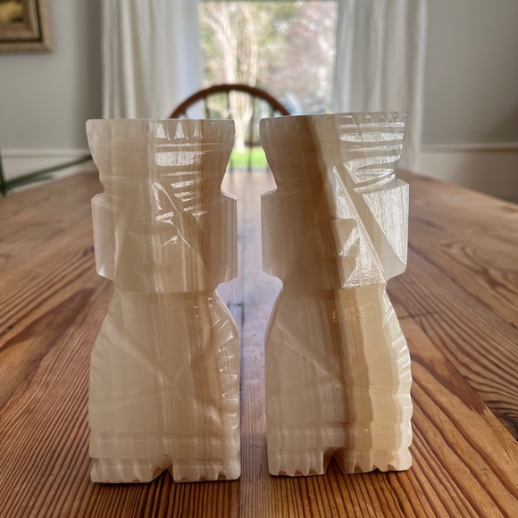 Carved Stone Bookends - Picture 2 of 5